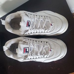 Fila White Distruptor  Sneakers  size 9 Women 7.5 Men
